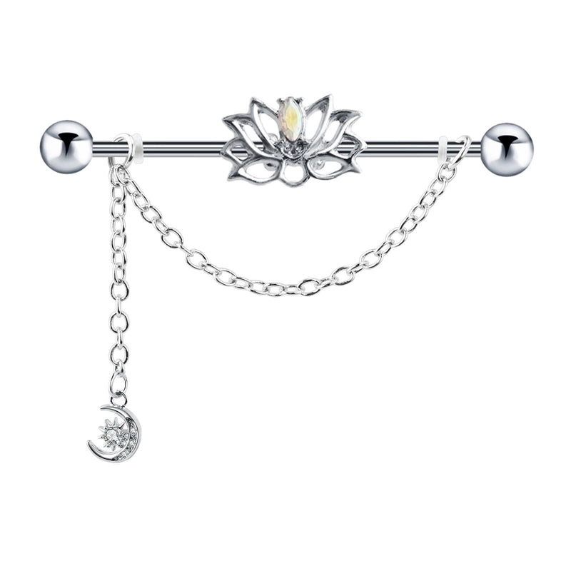 Minimalist Flower Stainless Steel Plating Ear Studs 1 Piece