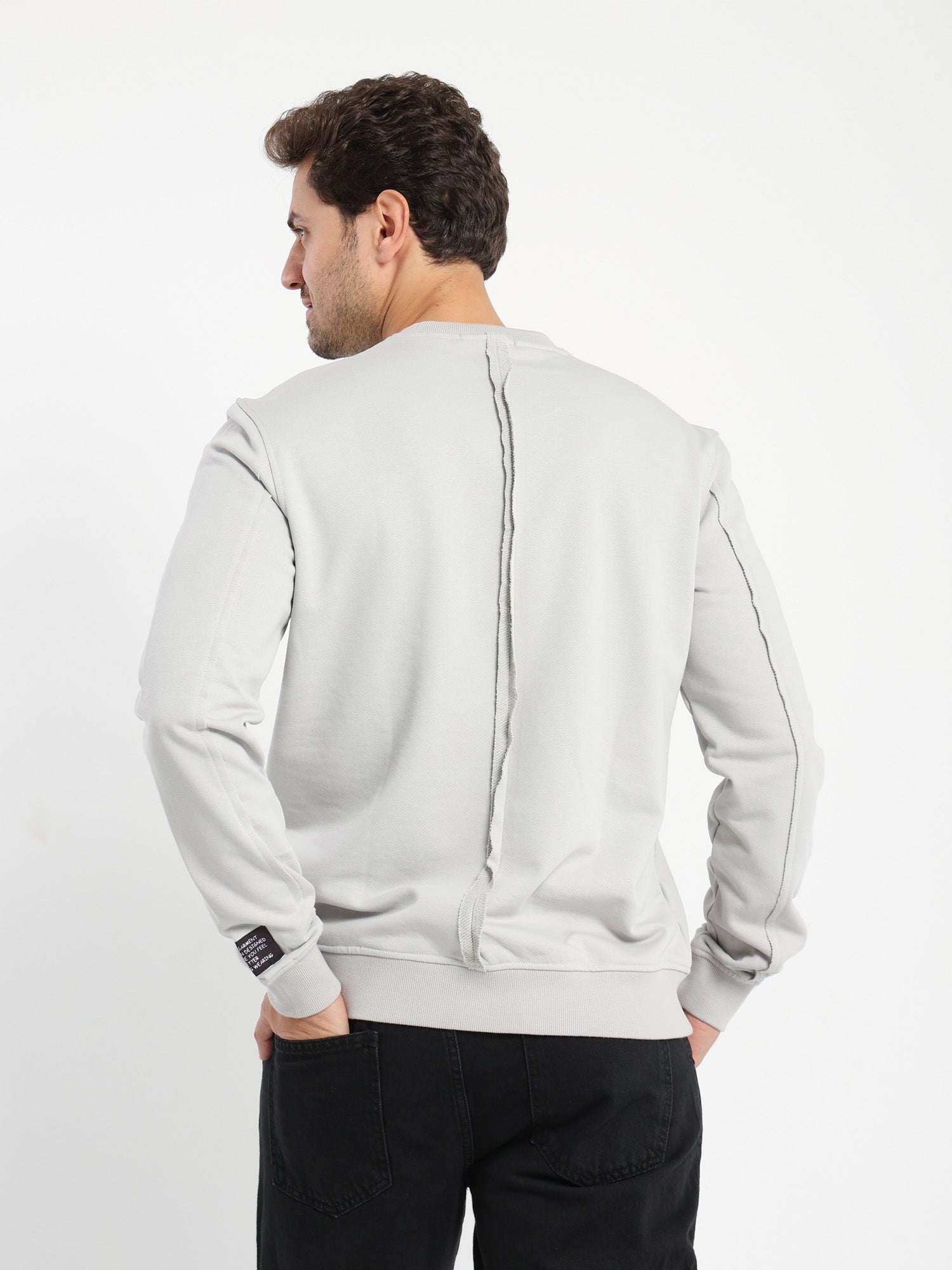 Front Panel Casual Sweatshirt