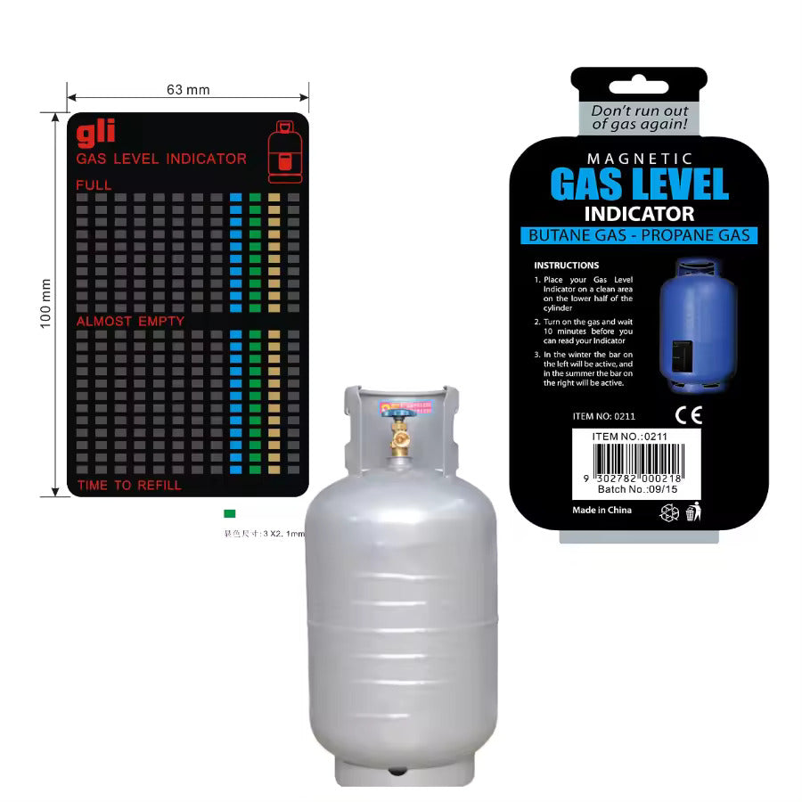 MAGNETIC THERMOMETER GAS TANK LEVEL INDICATOR
