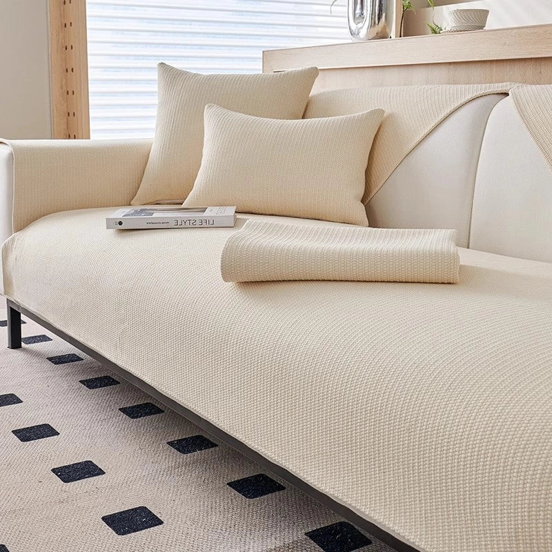 Cotton And Linen Sofa Cushion Simple Modern Sofa Cover Non-slip Seat Cushion Four Seasons Universal Cover Cloth Linen Woven
