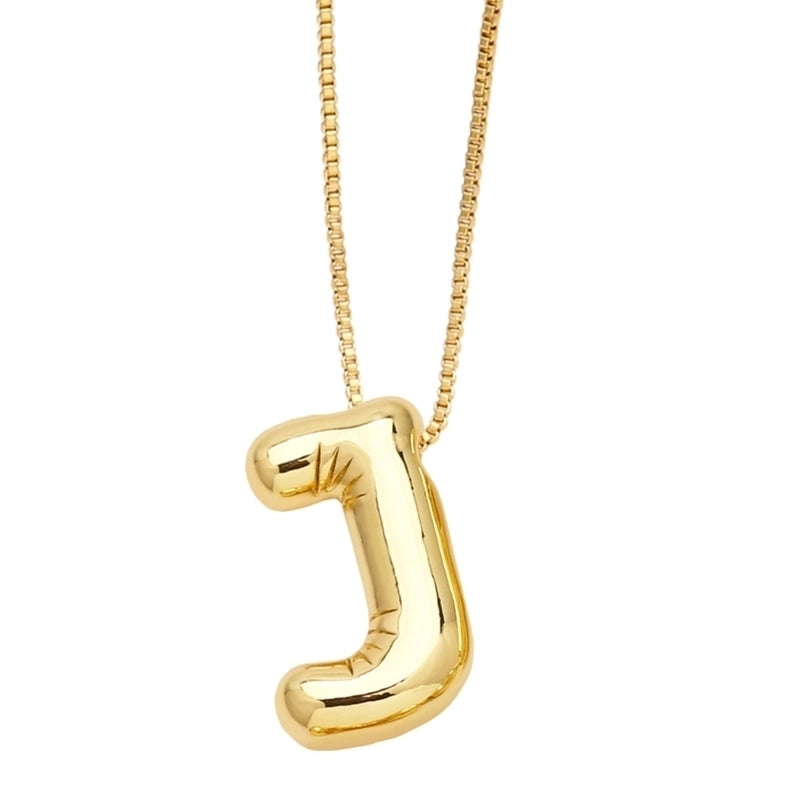 Minimalist Letter Copper Plating Pendant Necklace