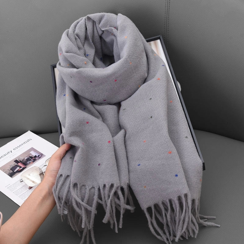 Women's Basic Solid Color Polyester Scarf