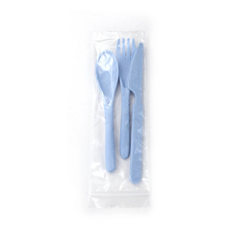 Casual Solid Color Wheat Straw Tableware 1 Set