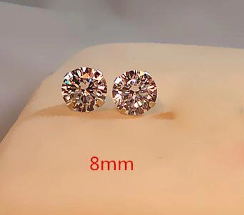 1 Pair Minimalist U Shape Plating Brass Zircon Ear Studs