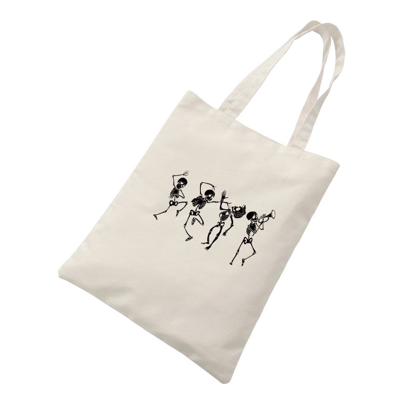 Women's Casual Pumpkin Skeleton Shopping Bags