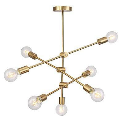 Helga 7 | Gold Modern Mobile Chandelier