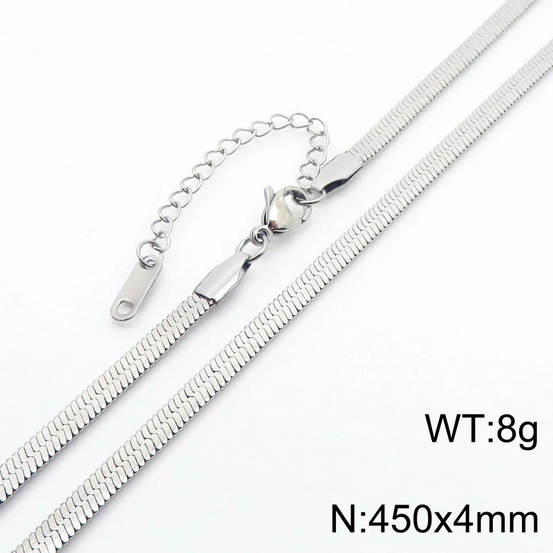 Minimalist Geometric 304 Stainless Steel 18K Gold Plated Necklace