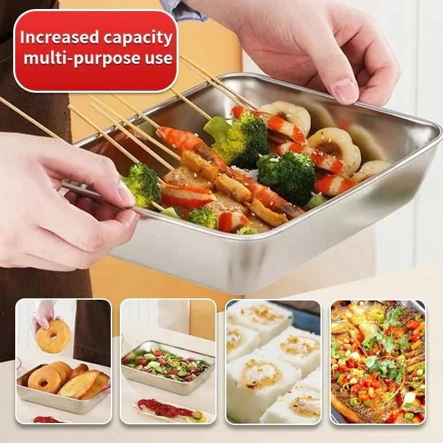 📢Buy 3 Get 2 Free- Stainless Steel Square Plate