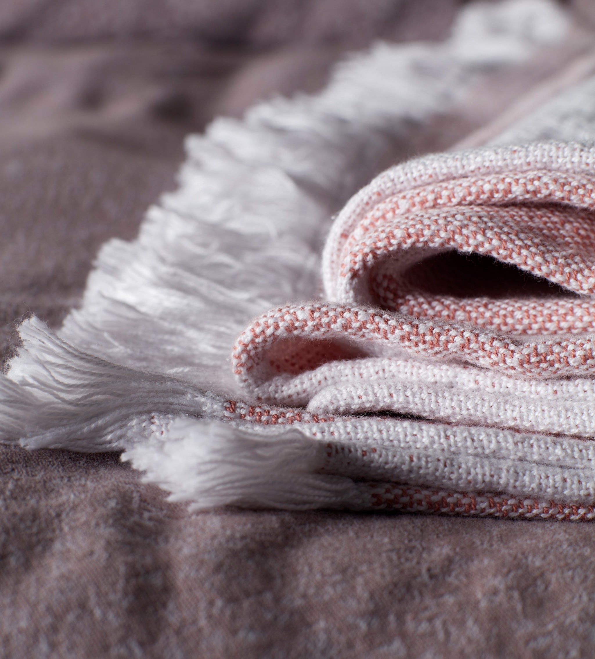 Ash Rose Sofia 100% Cotton Blanket