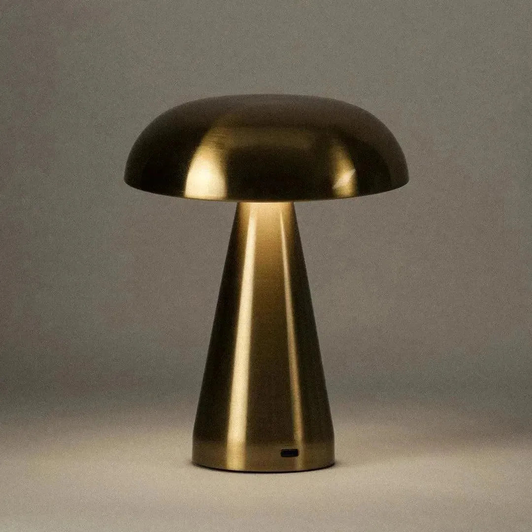 Portable Metal Touch Lamp | Brassy Gold