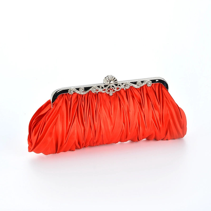 White Red Wine Red Oxford Cloth Solid Color Square Evening Bags