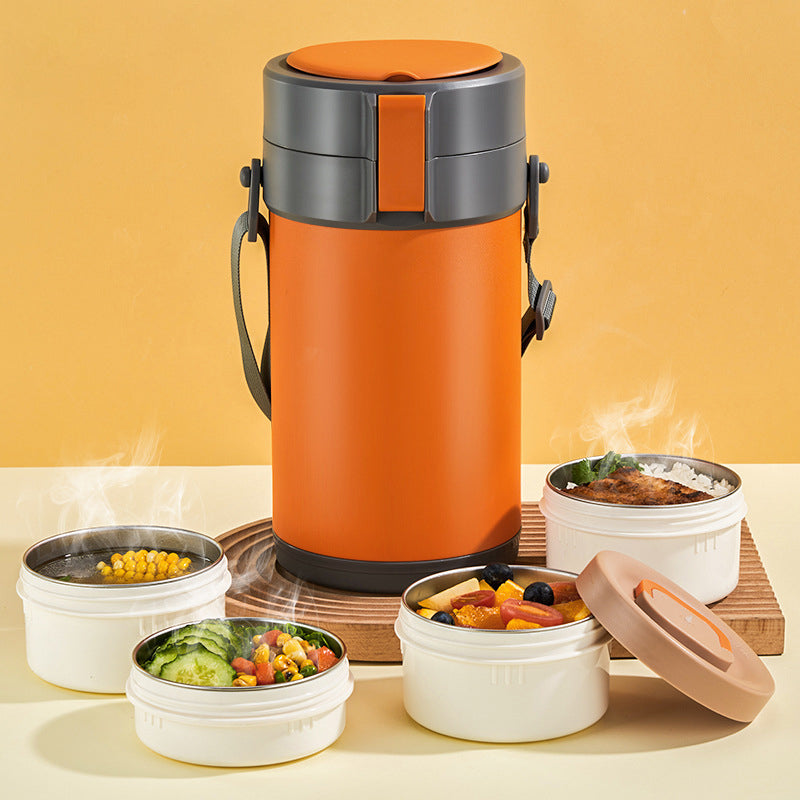 Stainless Steel Multi-layer Large-capacity Extra-long Insulated Lunch Box