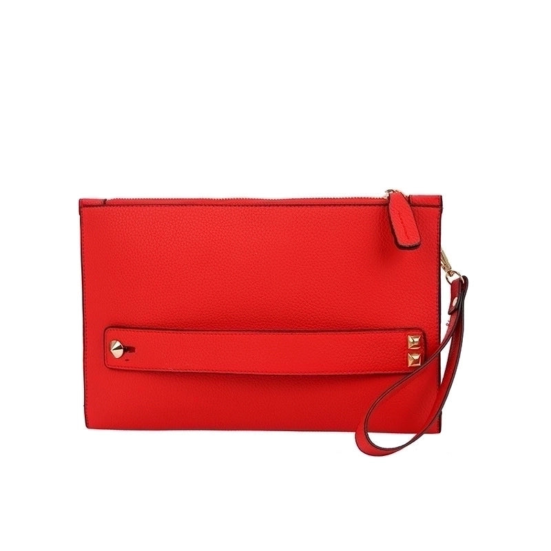 Women's Mini Polyester Solid Color Classic Style Square Zipper Envelope Bag