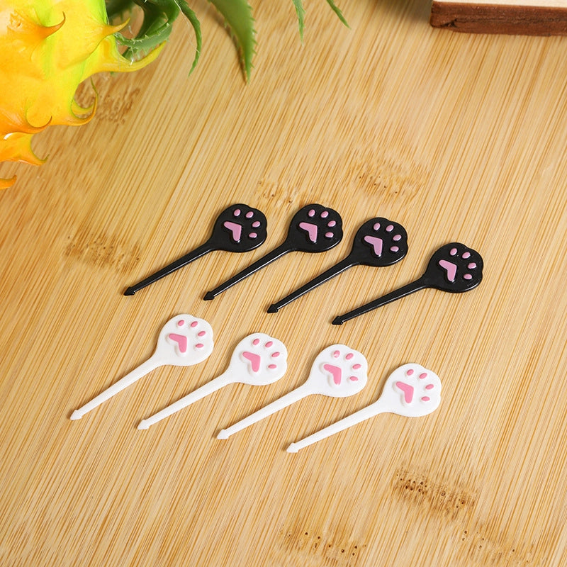 New Cartoon Fruit Fork  Mini Fruit Sign Hot Children Fruit Fork
