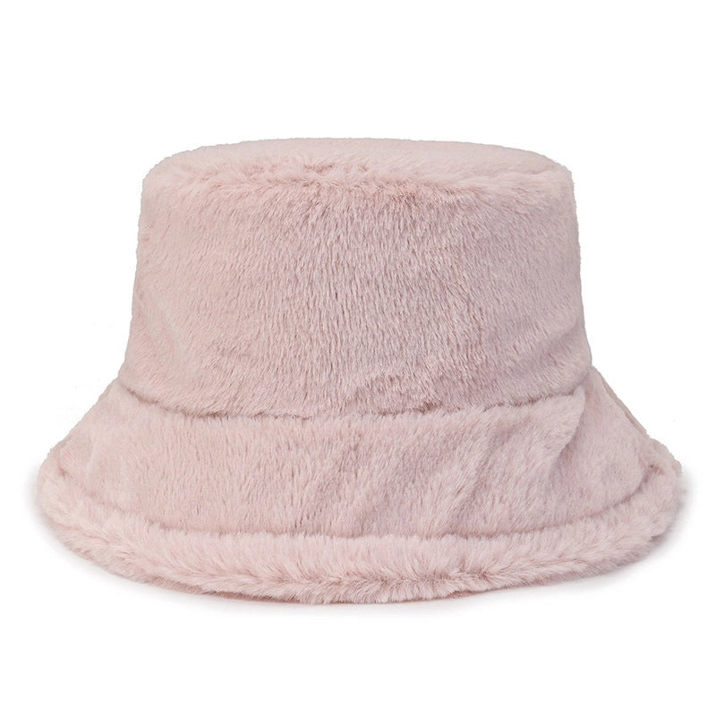 Autumn And Winter New Pure Color Fisherman Hat Female Warm Couple Classic Outdoor Fashion Trendy Basin Hat Female Factory