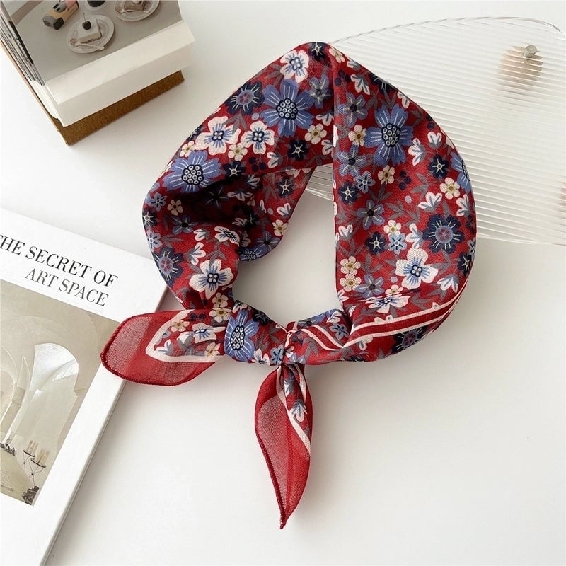 Women's Preppy Style Sweet Pastoral Fruit Polyester Kerchief