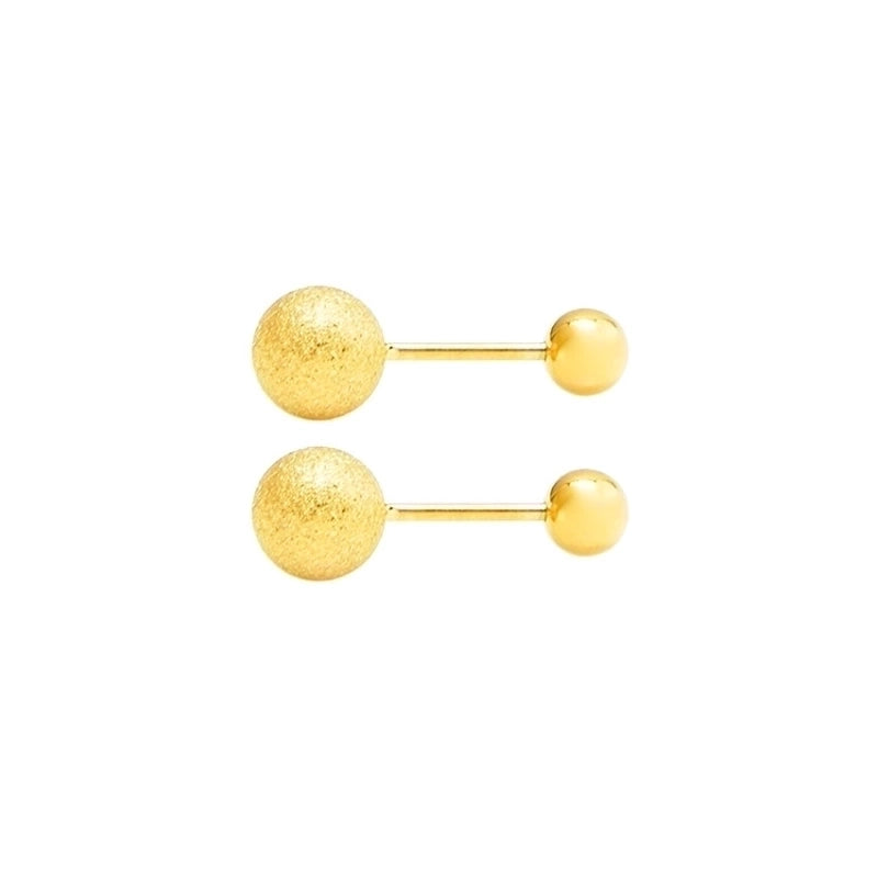 Geometric Pattern Plating Flowers 304 Stainless Steel 18K Gold Plated Stainless Steel Earrings