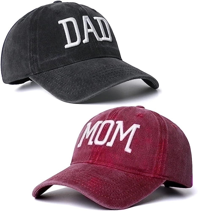 Women's Mama Minimalist Solid Color Patchwork Flat Eaves Baseball Cap