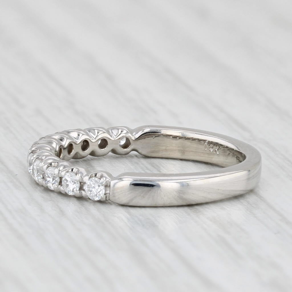 0.25ctw Diamond Stackable Ring 14k White Gold Size 4.75 Wedding Anniversary Band