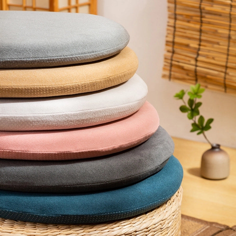 Round Memory Foam Chair Cushion Office Sedentary Thickened Fart Mat Tatami Chair Cushion Chair Cushion