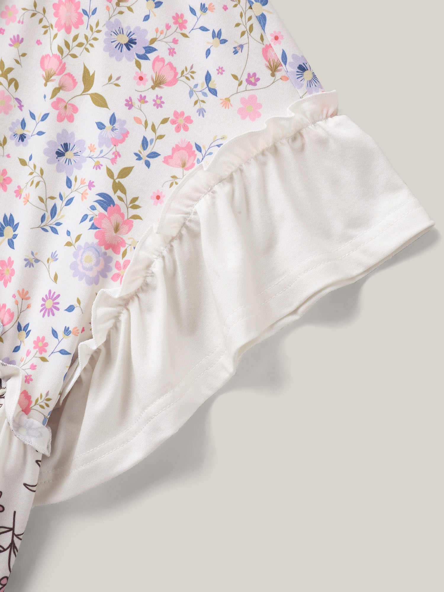 Floral Collage Print Knit Top