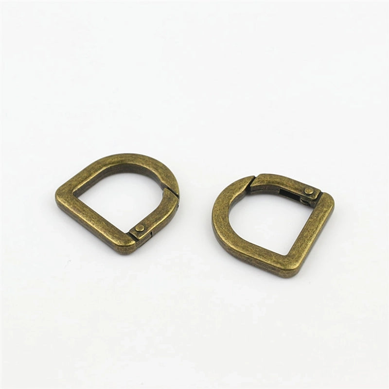 10 Pieces Zinc Alloy Solid Color Bag Hardware