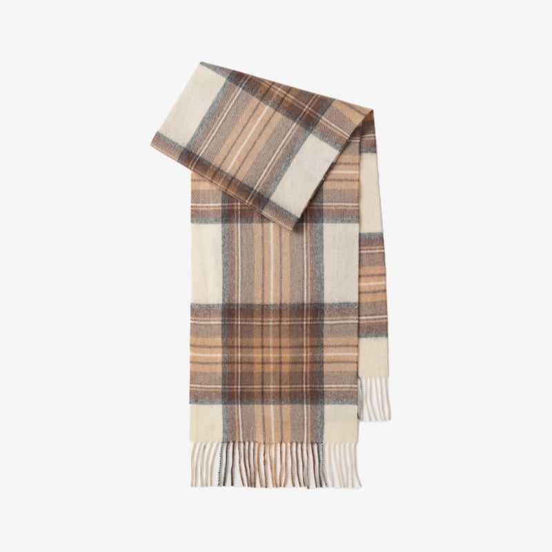 Wool Scarf Advanced Sense Simple Plaid Spring Clothing Women's Clothing Batch Winter Explosions For Women And Men