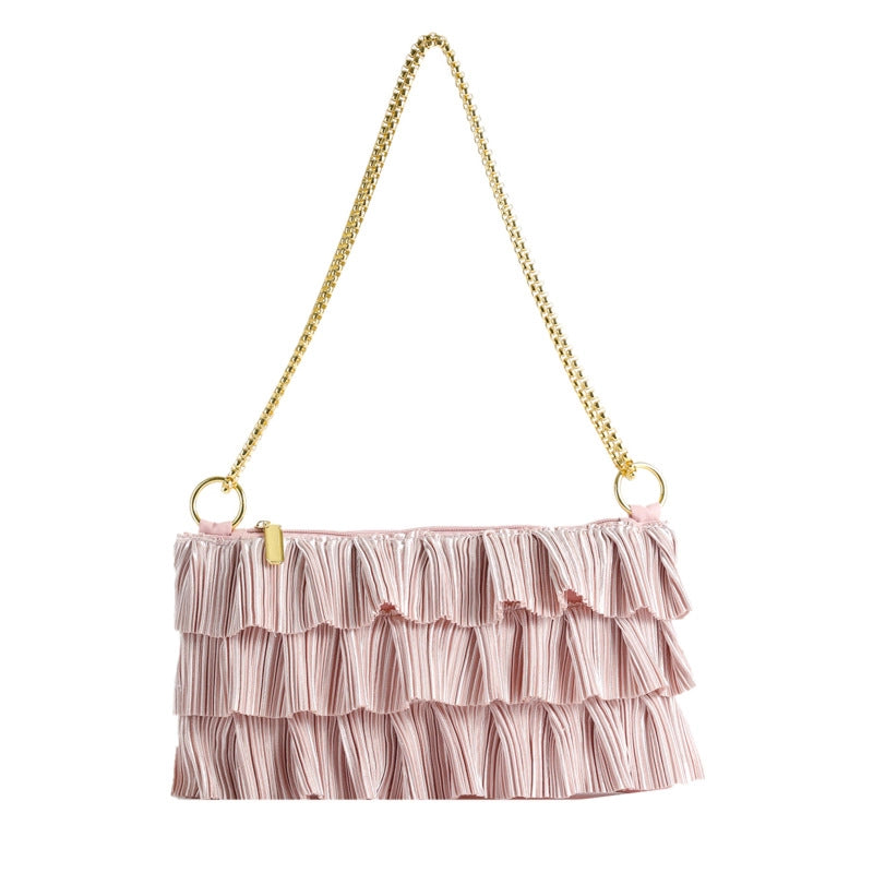 Women's Small All Seasons Polyester Solid Color Classic Style Square Zipper Shoulder Bag