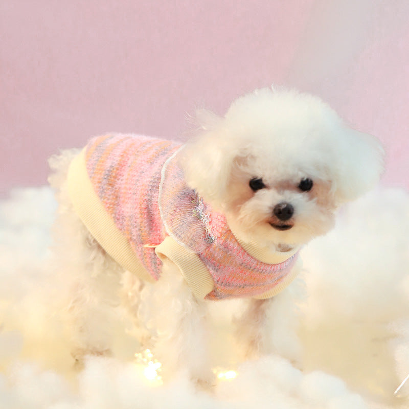 Multi-Color Soft Knitted Dog Cat Sweater