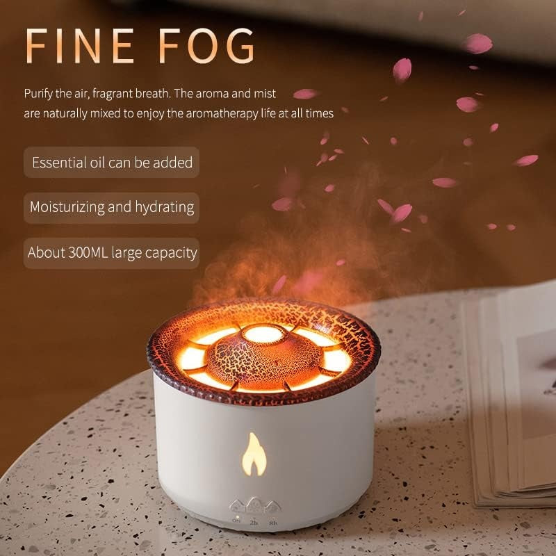 Volcano Humidifier Aromatherapy Essential Oil Diffusers 360ML.Air Diffuser/Humidifier