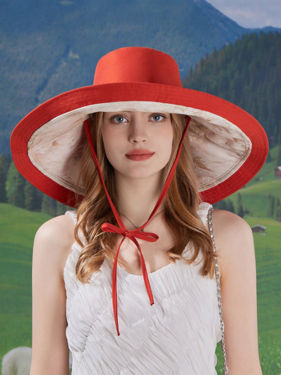 Women Summer Casual Dual-side Wearing Sunproof Hat