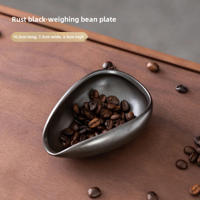 Ceramic Tea Lotus Bean Tray Tea Tray Kung Fu Tea Set Spare Parts Retro Black Celadon White Porcelain Tea Spoon Spatula