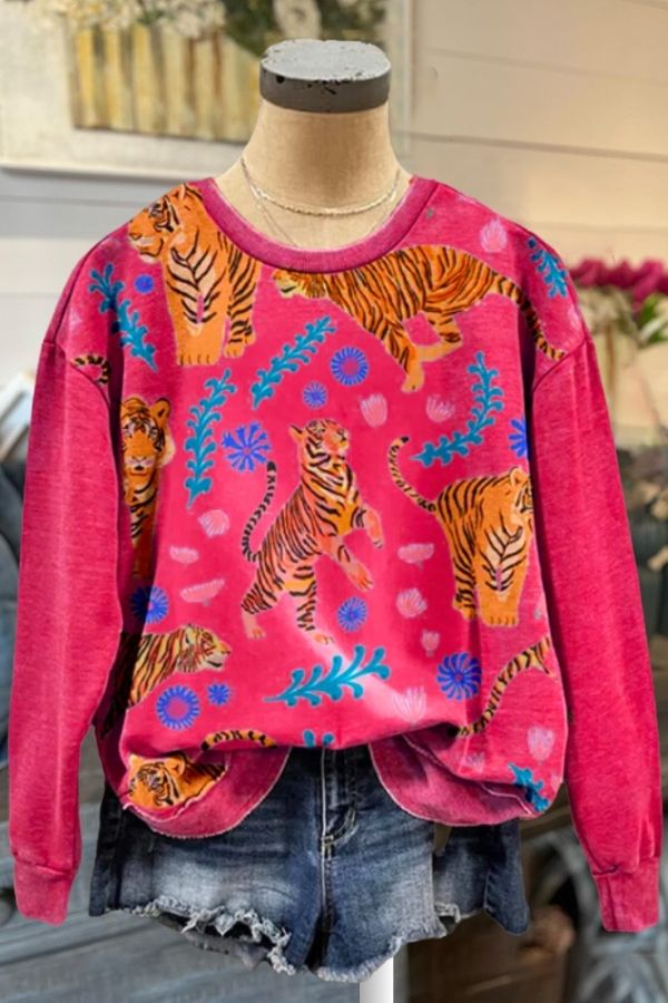 Playful Tiger Sweatshirt