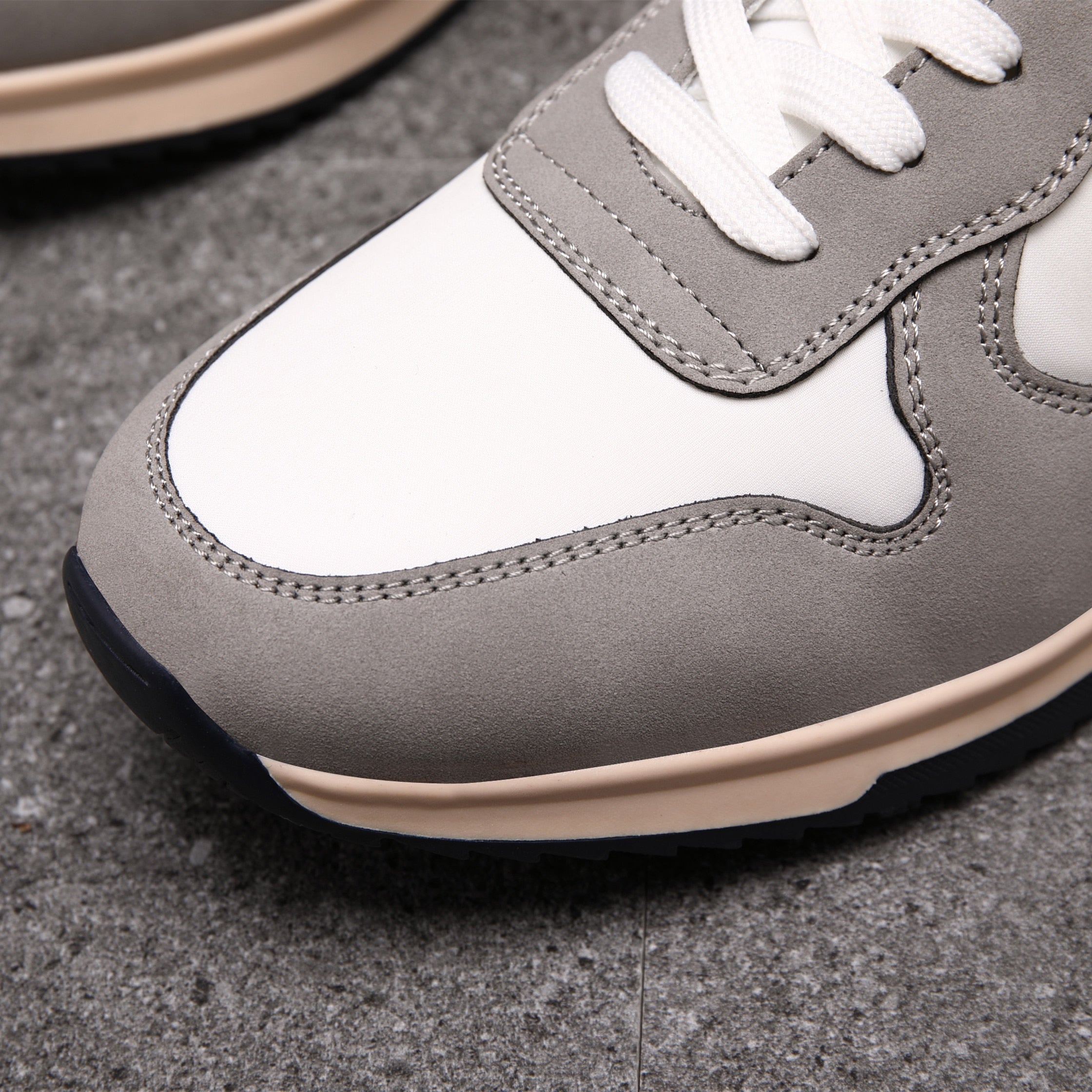 West American Style Leather Athletic Sneakers