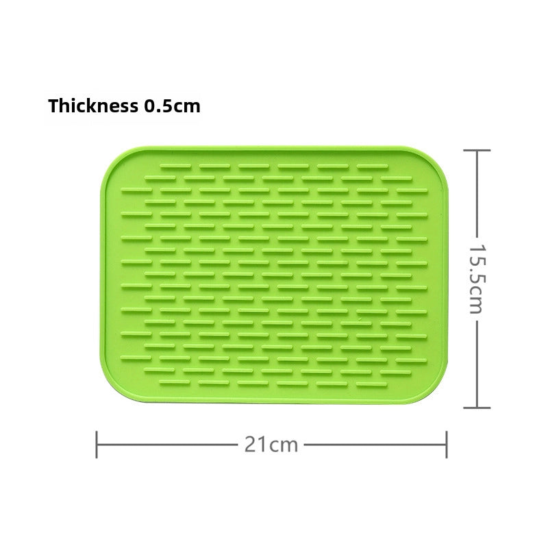 Heat Insulation Mat Household Non-Slip And Durable Silicone Mat Dining Table Drain Mat Coaster Plate Mat Waterproof Rapeseed Mat Bowl Mat