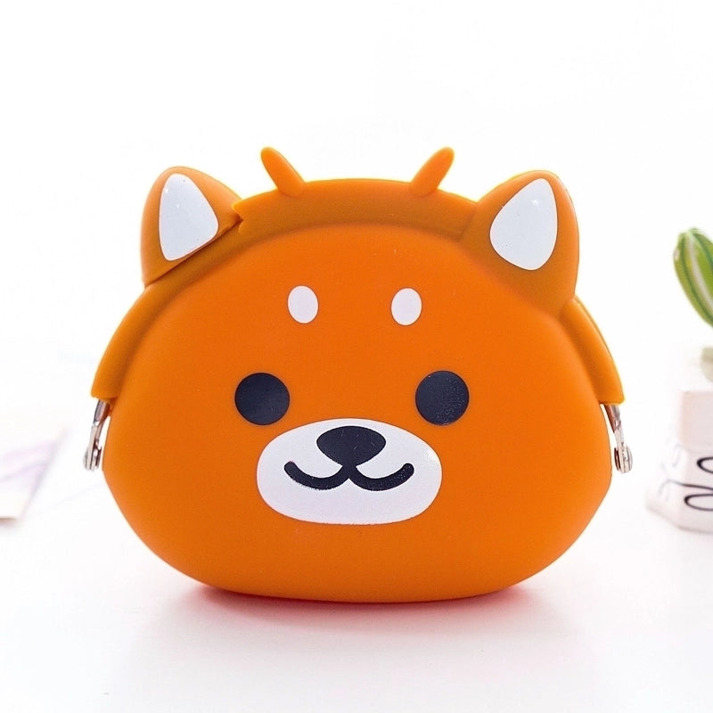 2 Pieces Women's Animal Silica Gel Buckle Coin Purses