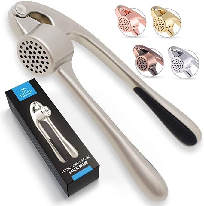 No Need to Remove Garlic Peel - Premium Garlic Press with Soft Easy-Squeeze Ergonomic Handle🎁Buy 3 Get 1 Free🎁