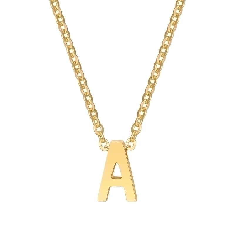Minimalist Letter Stainless Steel Gold Plated Plating