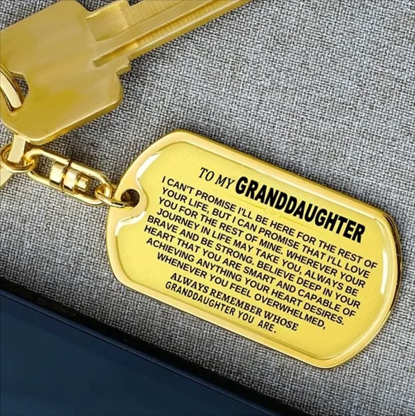 🔥 To My Grandchildren - Remember Whose Grandchildren You Are - Unique Keychain