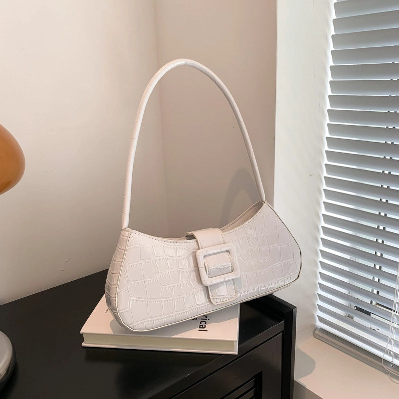 Women's Small All Seasons Pu Leather Elegant Shoulder Bag Underarm Bag