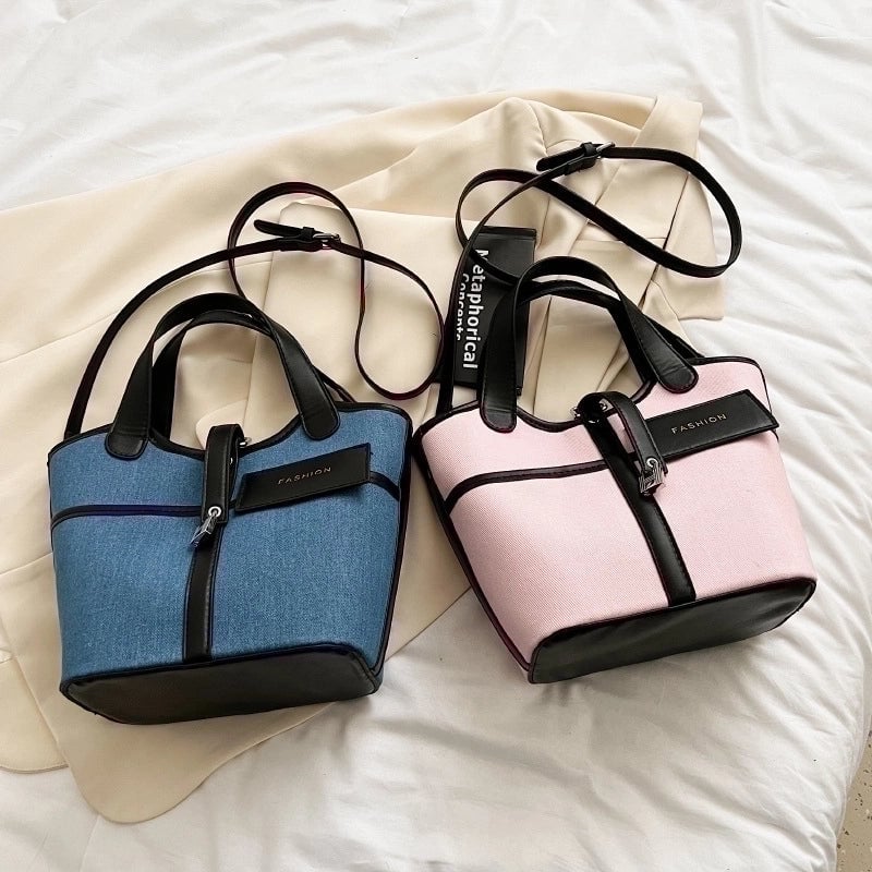 Women's Medium All Seasons Pu Leather Streetwear Bucket Bag