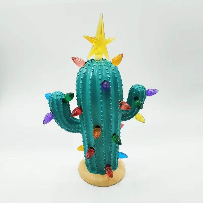 🌵Vintage Christmas Luminous Cactus✨