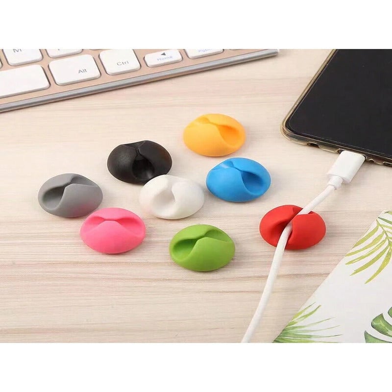4 Pcs Cable Organizer . Adhesive Cable Clips Holder