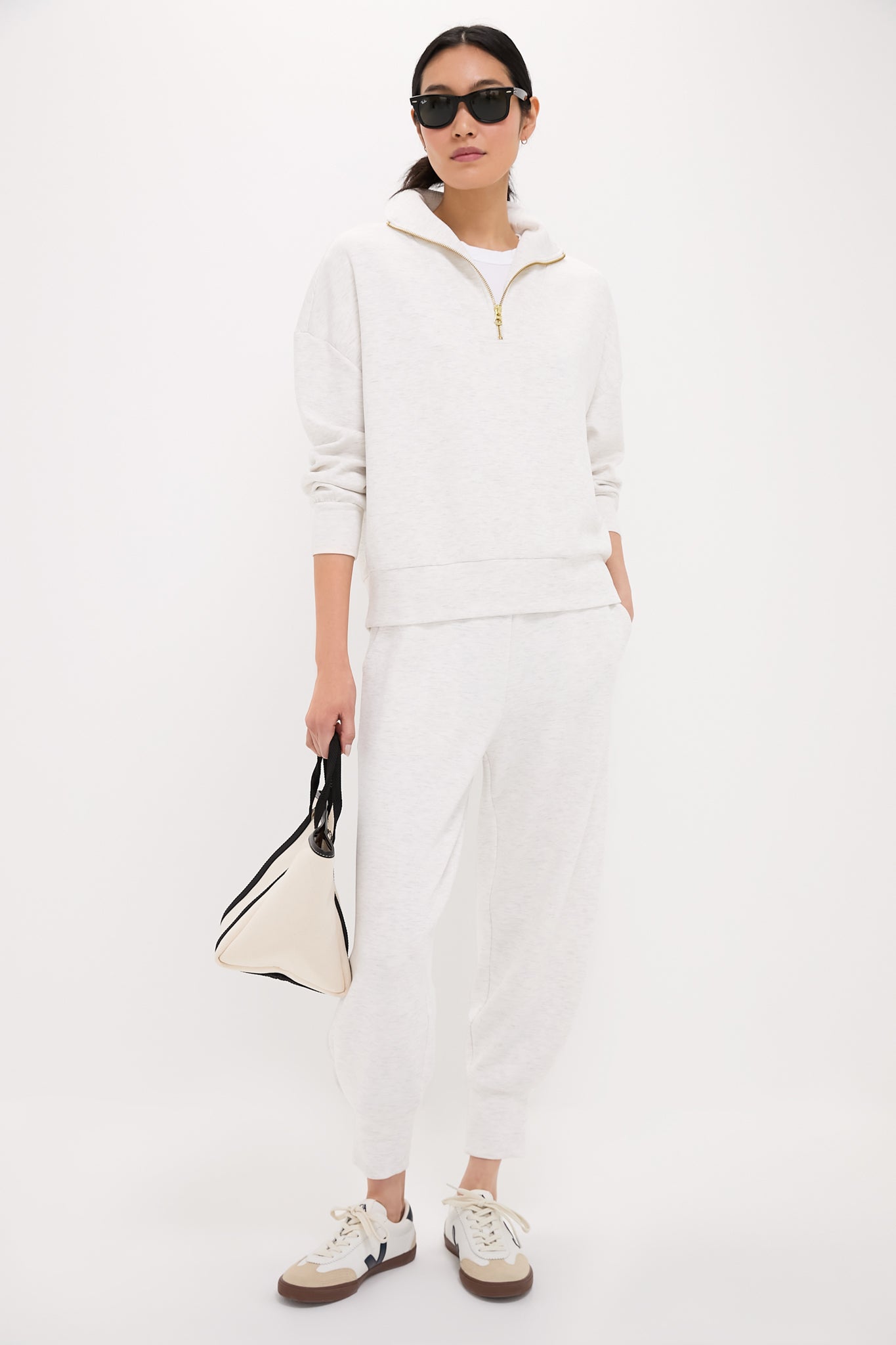 Ivory Marl The Relaxed Pant 25