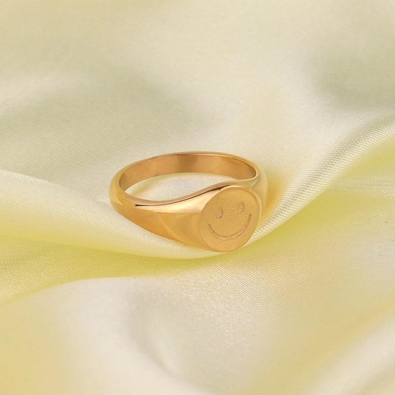 Minimalist Geometric 304 Stainless Steel Rings