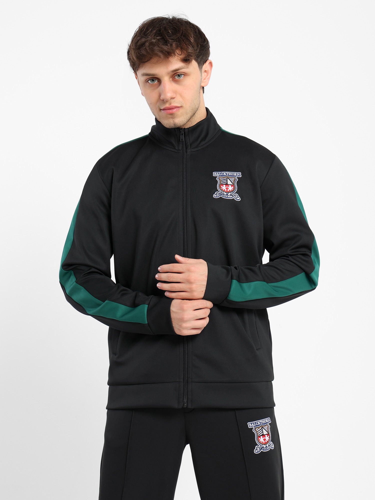 Zip-Up Mock Neck Top