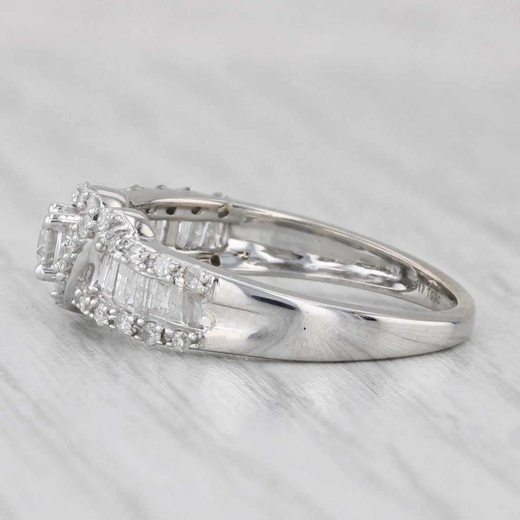0.44ctw Diamond Engagement Ring 10k White Gold Size 6