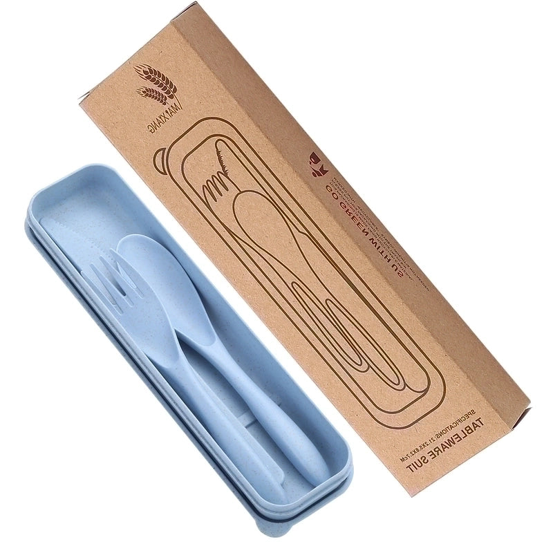 Casual Solid Color Wheat Straw Tableware 1 Set