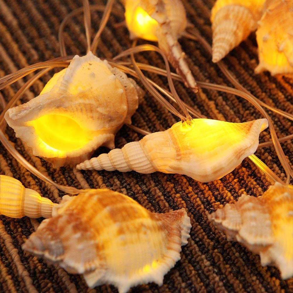 Cute String Lights For You-Natural Seashell. Conch. Honeybee. Pineapple.Flamingo