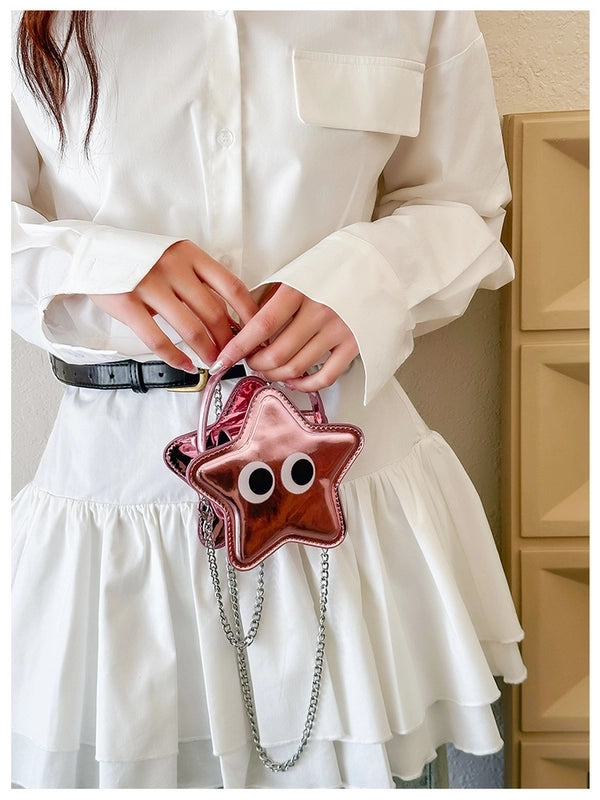 Women's Mini Pu Leather Solid Color Cute Magnetic Buckle Crossbody Bag